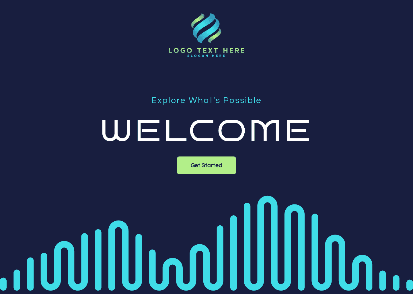 Modern Minimalist Welcome Website Preview