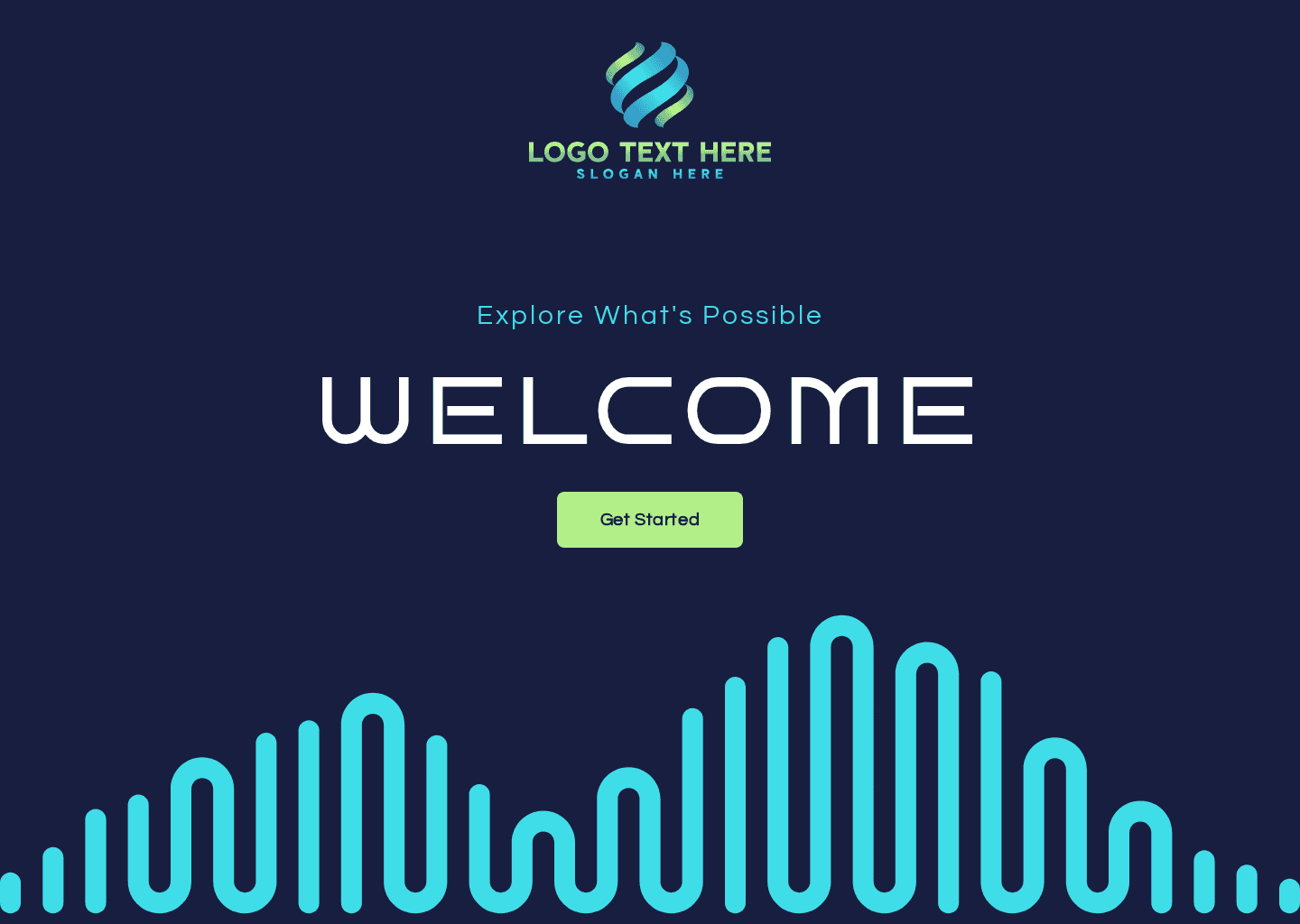 Modern Minimalist Welcome Website Preview
