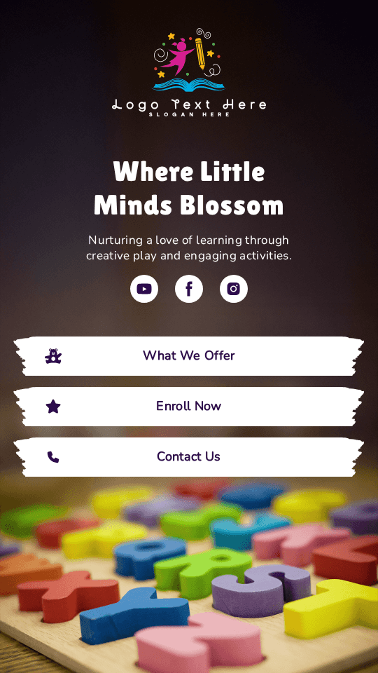 Kids Daycare Education Link in Bio Preview