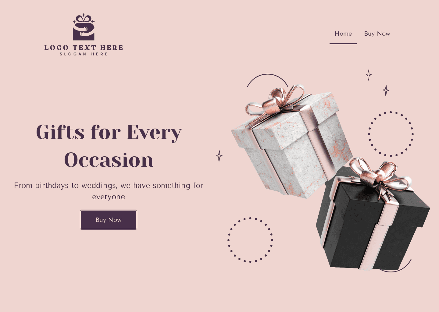Novelty Gift Shop Website Preview