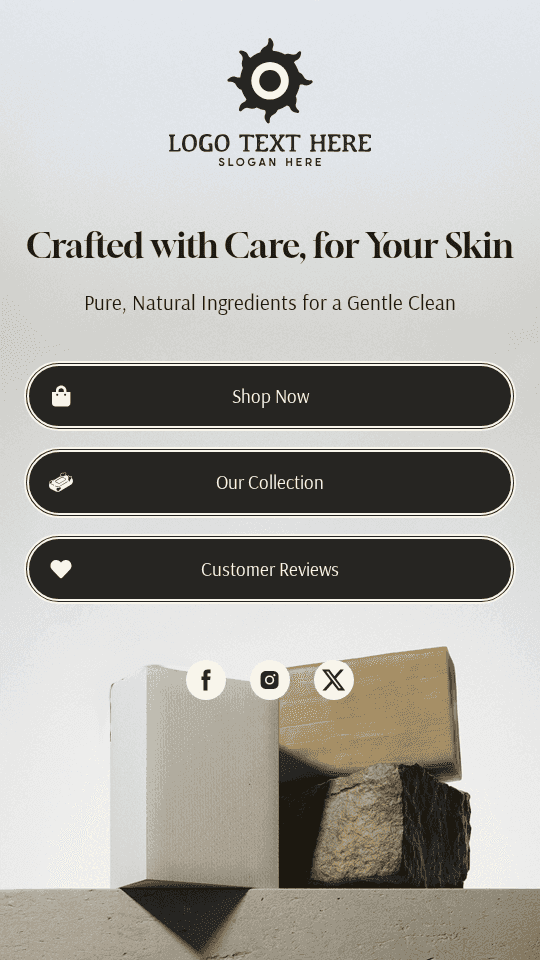 Homemade Soap Shop Link in Bio Preview