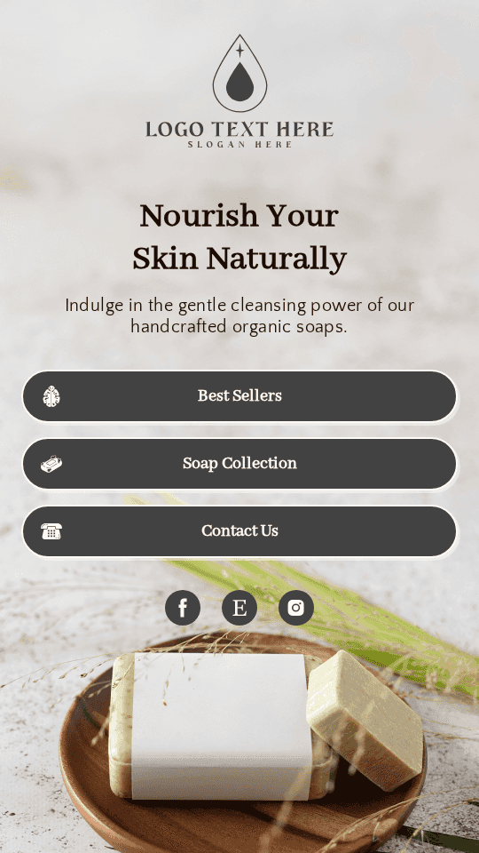 Natural Skin Soap Link in Bio Preview