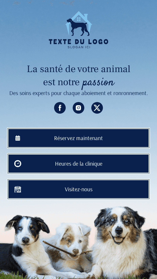 Clinique vétérinaire pour animaux Link in Bio Preview
