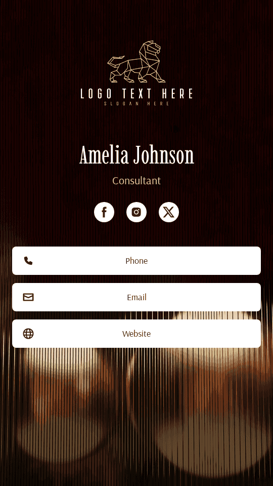 Venture Executive Consultant Digital Business Card Preview