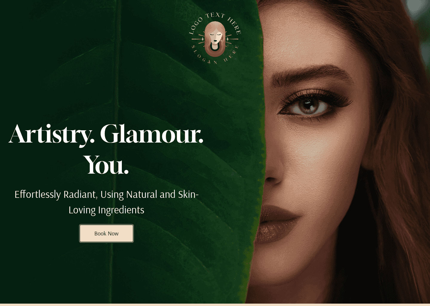 Beauty Cosmetic Artist Website Preview