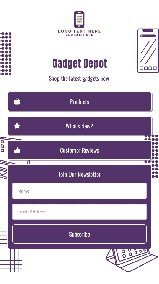 Sports Gear Shop Bio link template