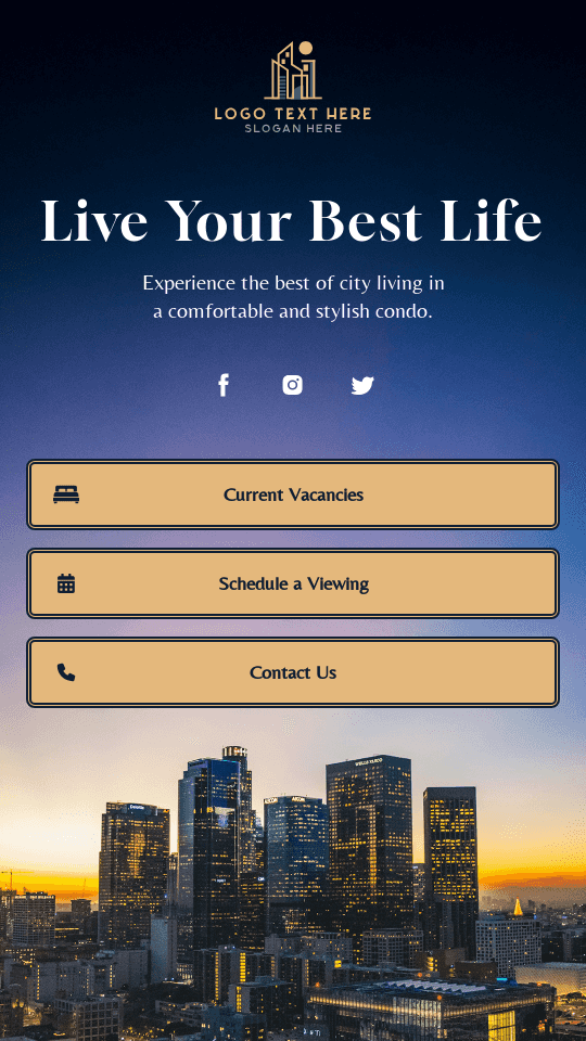 Luxury Condominium Rental Link in Bio Preview