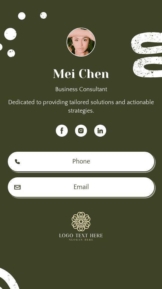 Modern Business Consultant Digital Business Card