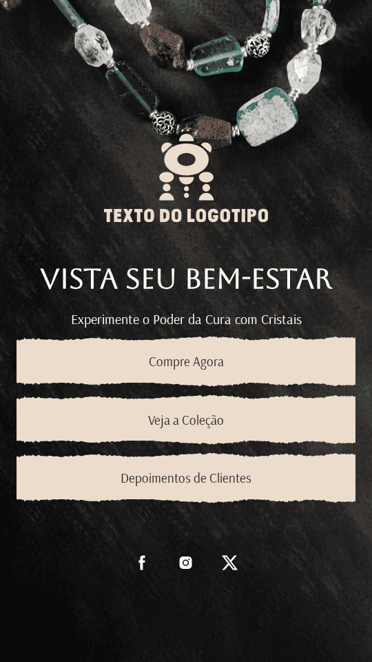 Pulseira de Cristal Holística Website