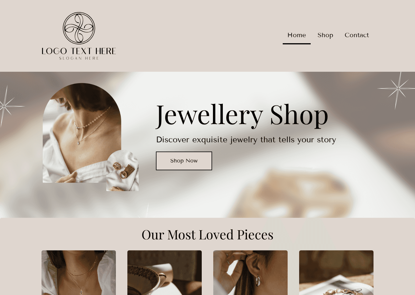Jewelry Store Website Preview