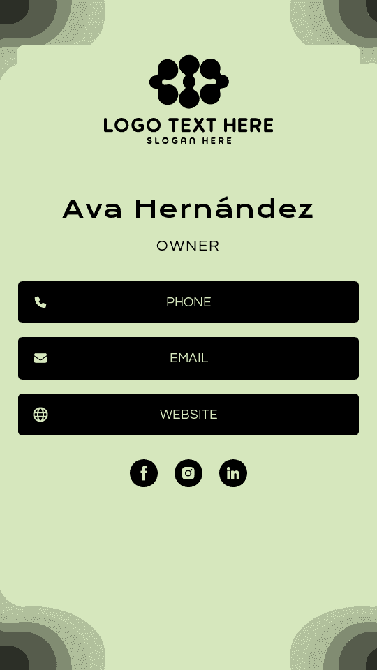 Business Corporate Owner Digital Business Card Preview