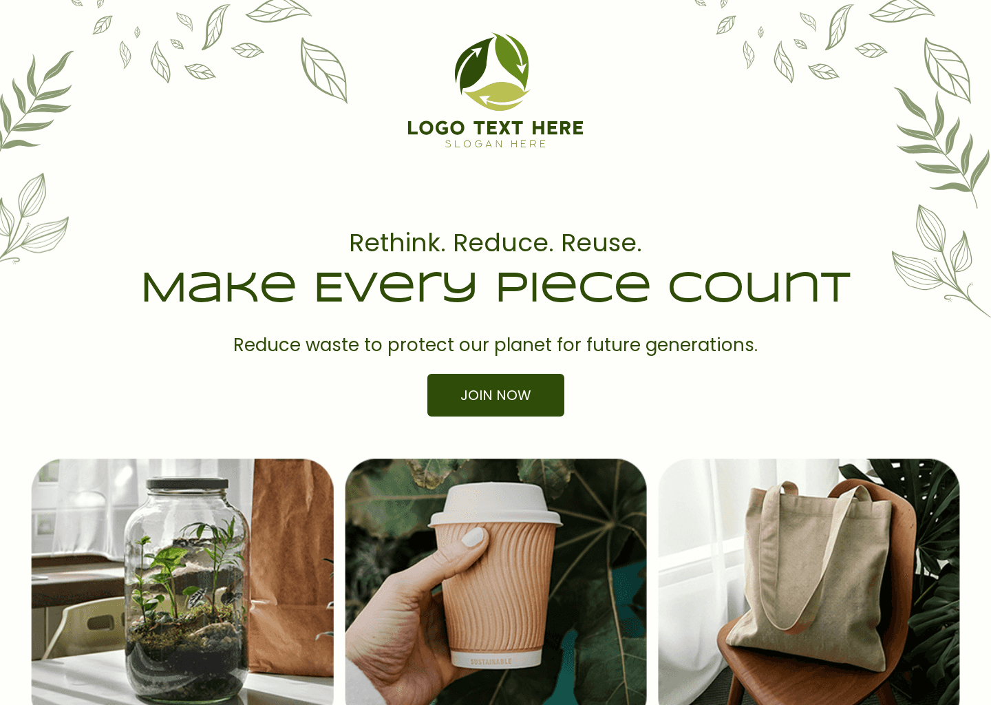Zero Waste Campaign Website Preview