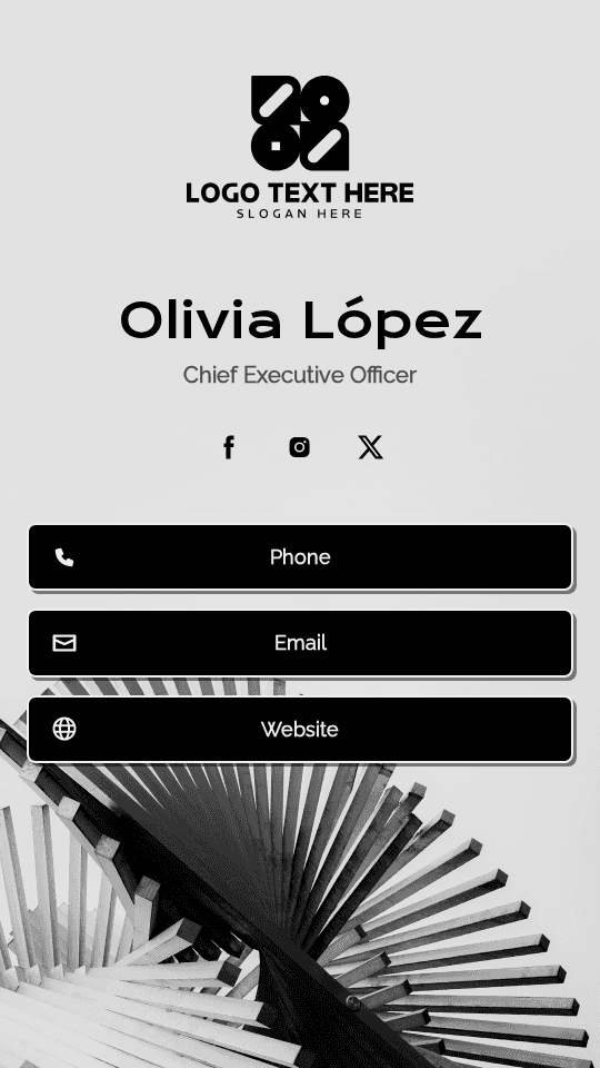 Venture Business CEO Digital Business Card Preview