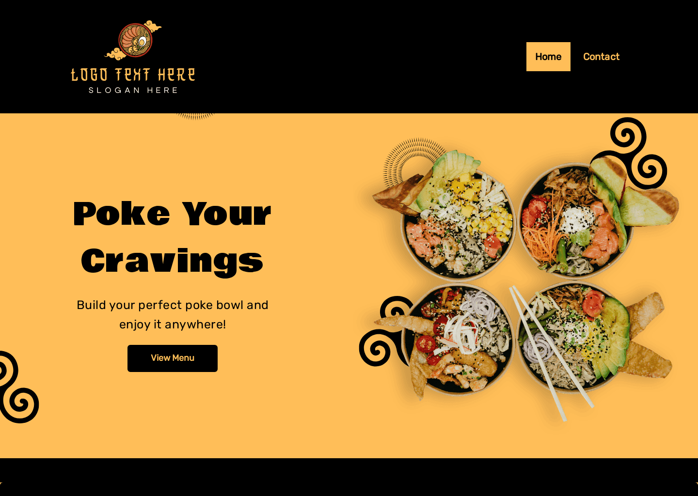 Poke Bowl Delivery Website