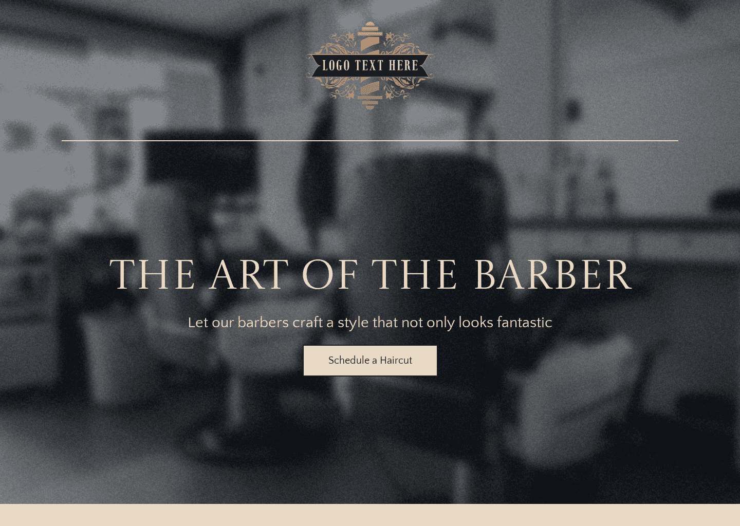 Men Grooming Barber Website Preview