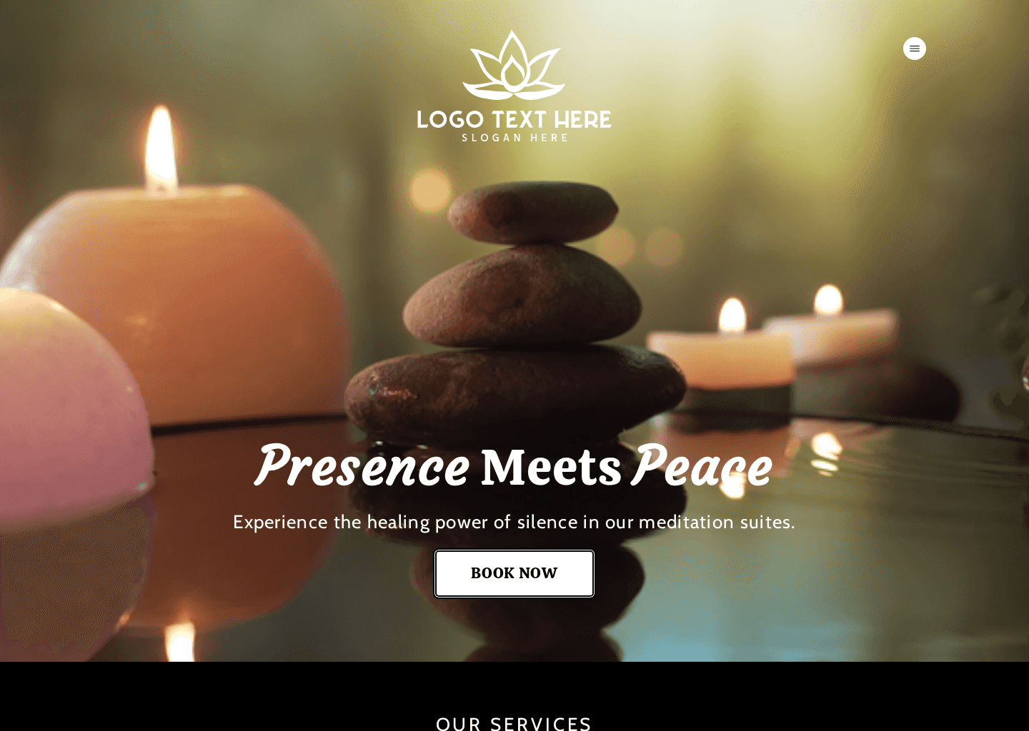Meditation Wellness Spa Website