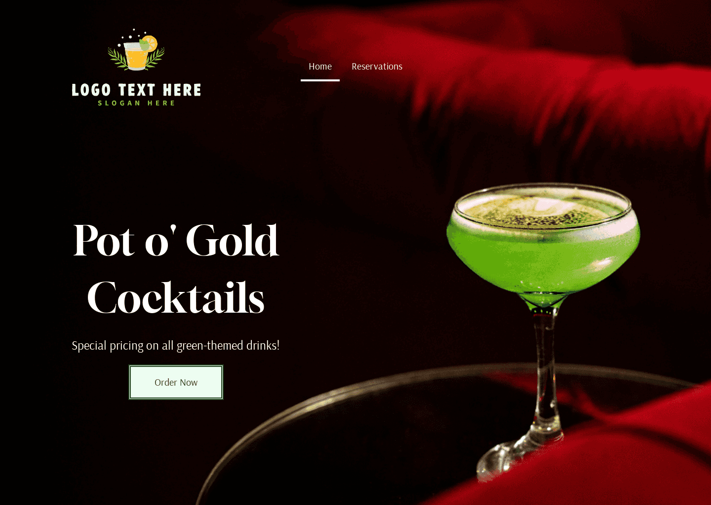 Saint Patrick Promotion Website Preview