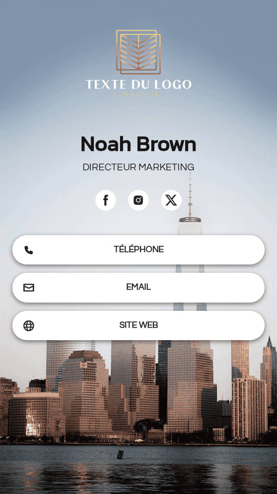 Directeur Marketing Corporatif Digital Business Card