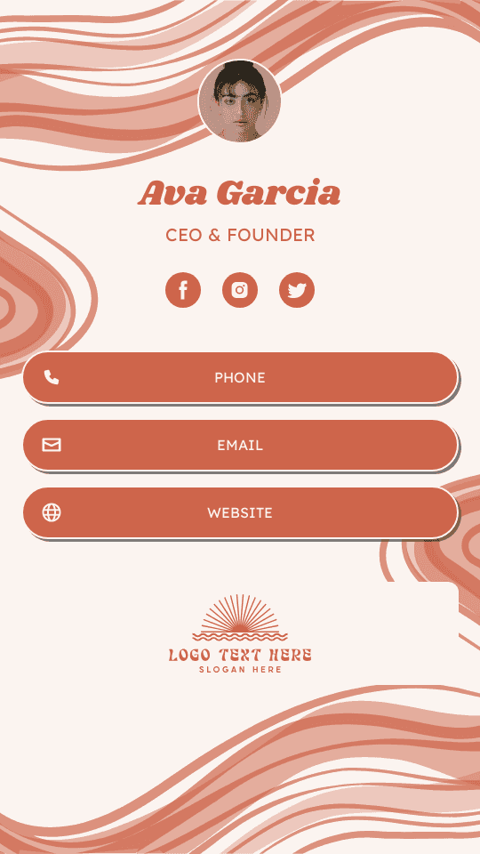 Generic Quirky CEO Digital Business Card