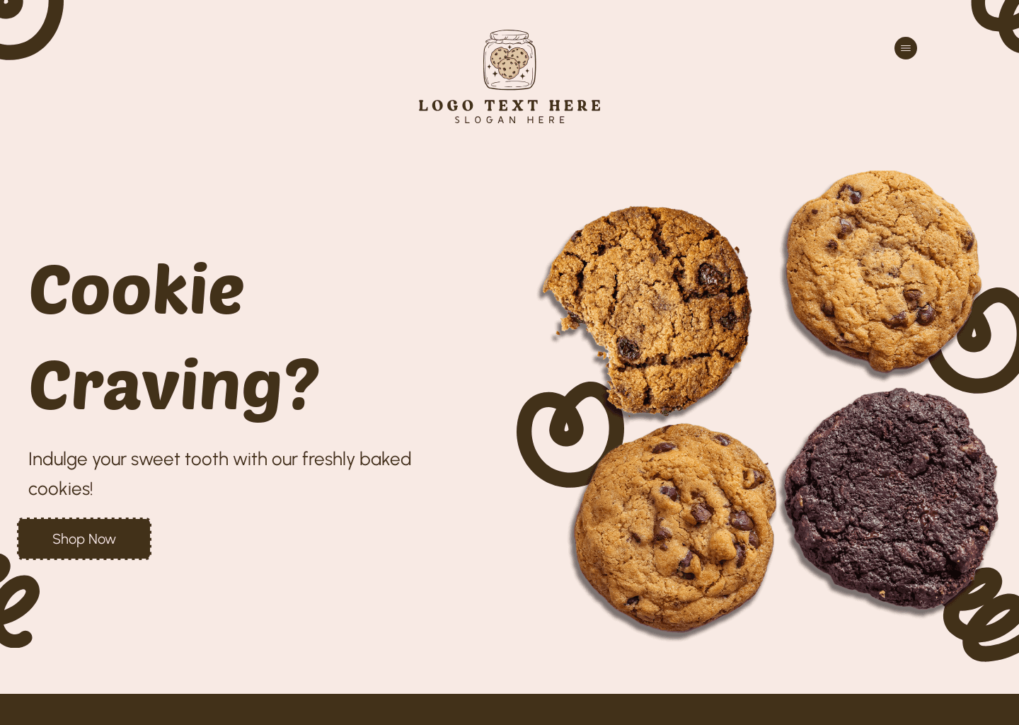 Sweet Cookie Shop Website Preview