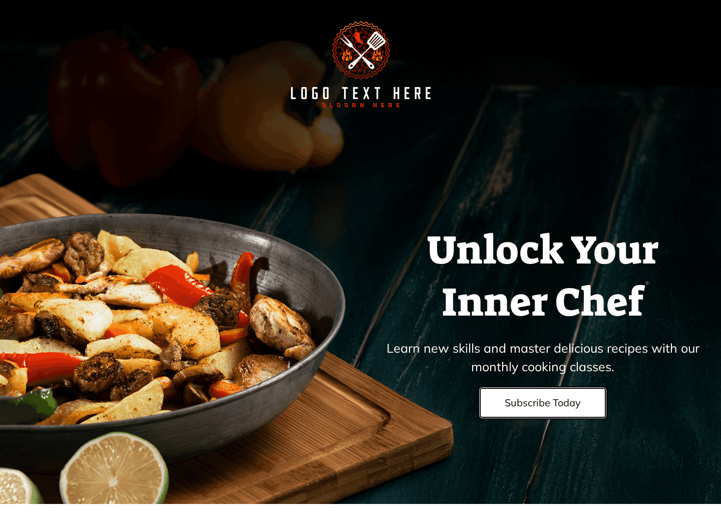Culinary Class Subscription Website Preview