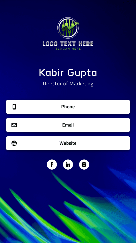 Corporate Marketing Director Digital Business Card Preview