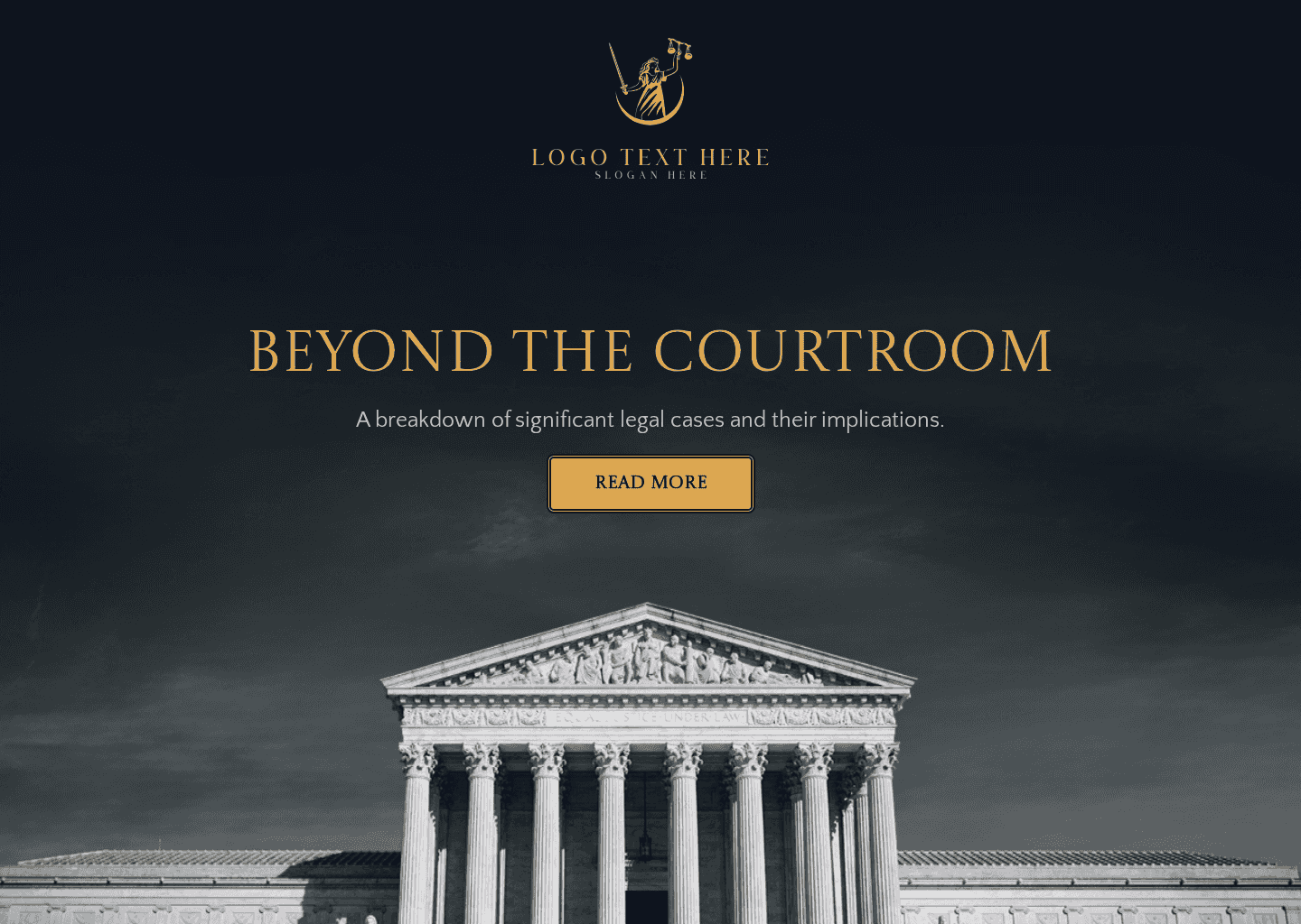 Court Writer Blog Website Preview
