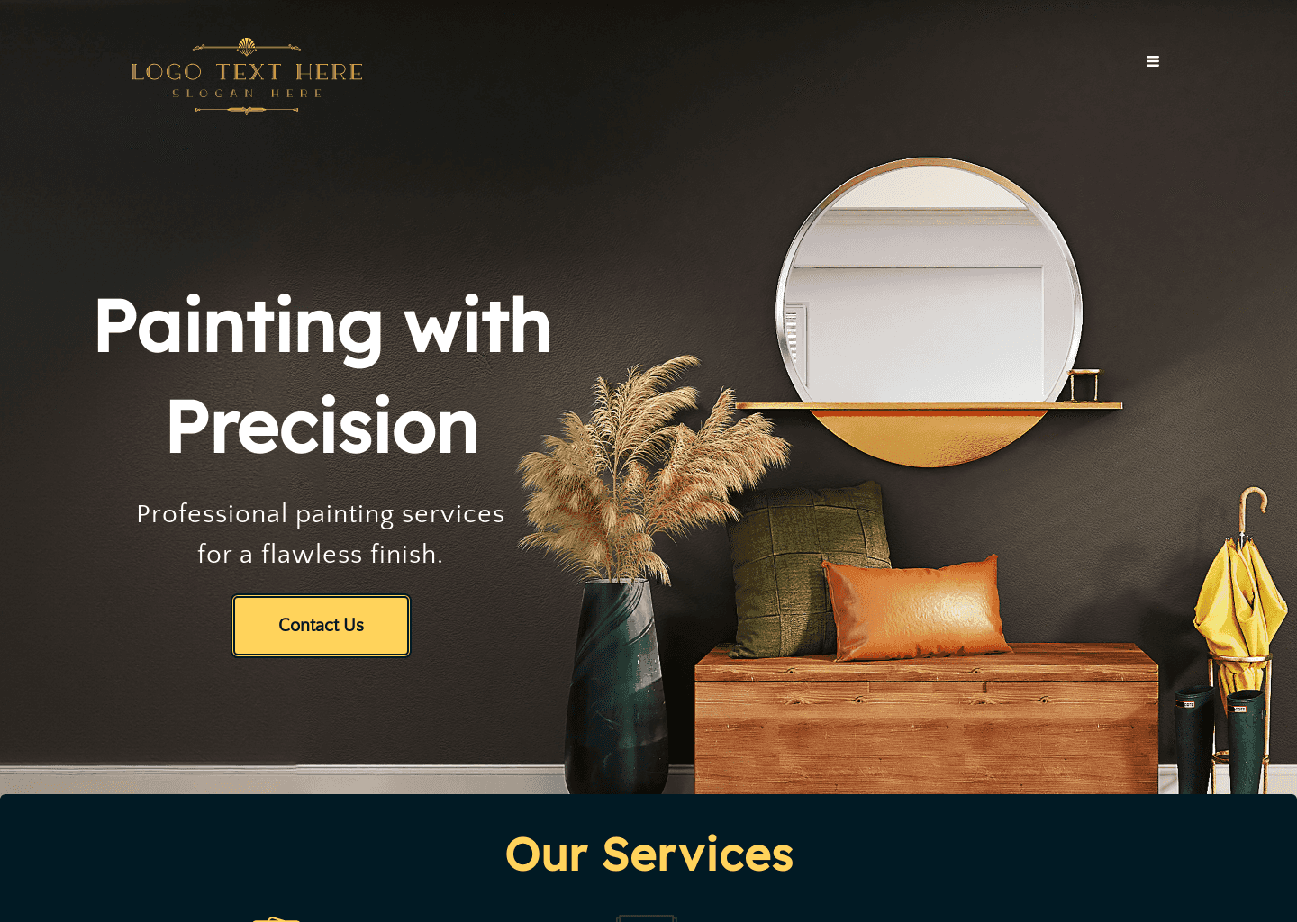 Modern Paint Service Website