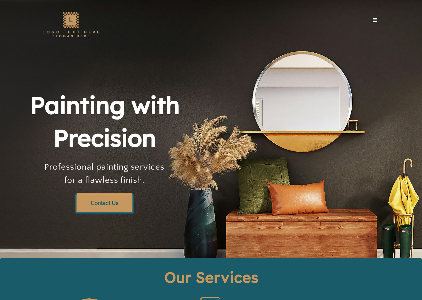 Modern Paint Service Website Builder Image Preview