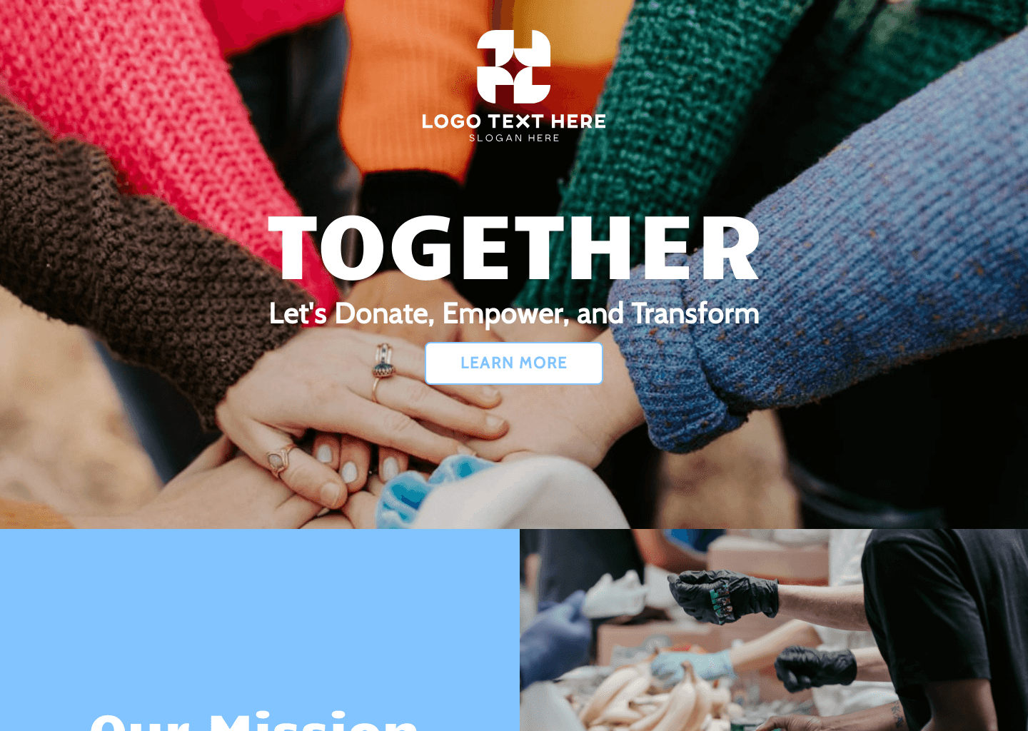 Charity Foundation Website Preview