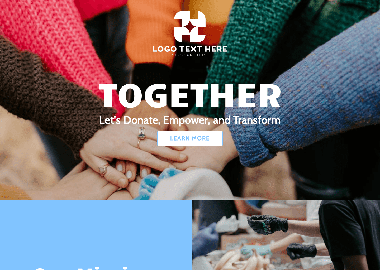 Charity Foundation Website Preview