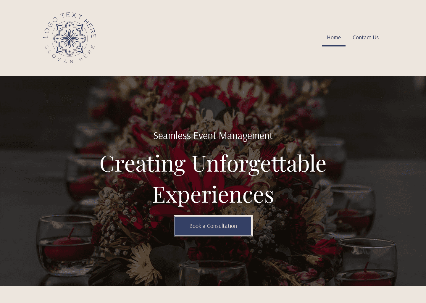 Event Management Organizer Website Preview
