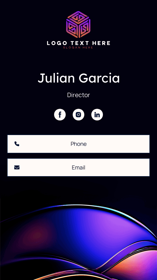 Business Project Director Digital Business Card Preview