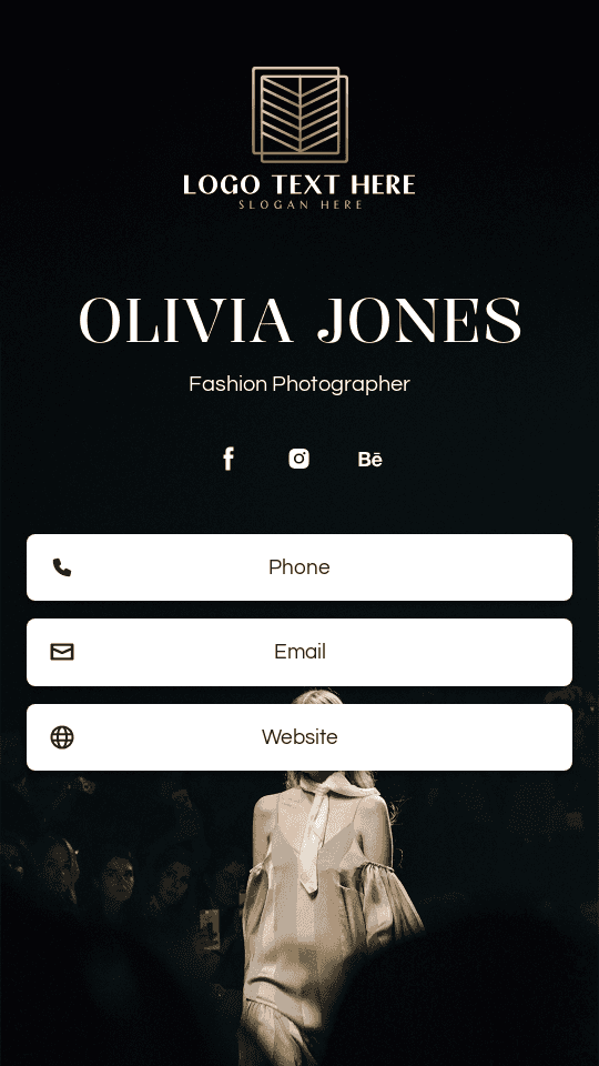 Fashion Style Photographer Digital Business Card Preview