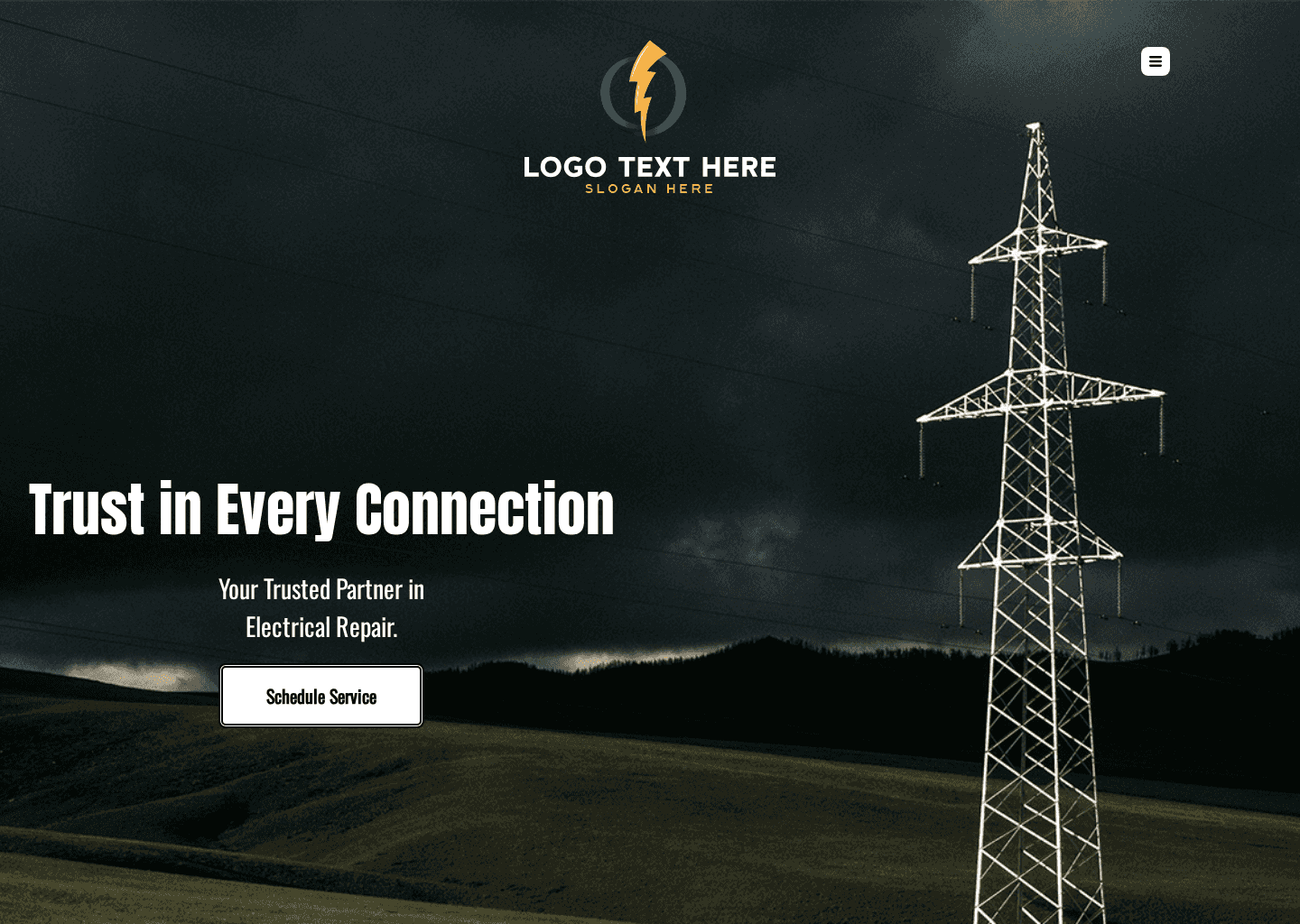 Professional Electric Repair Website Preview