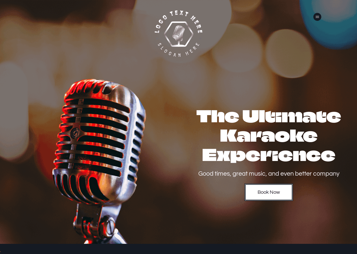 Karaoke Bar Lounge Website Preview