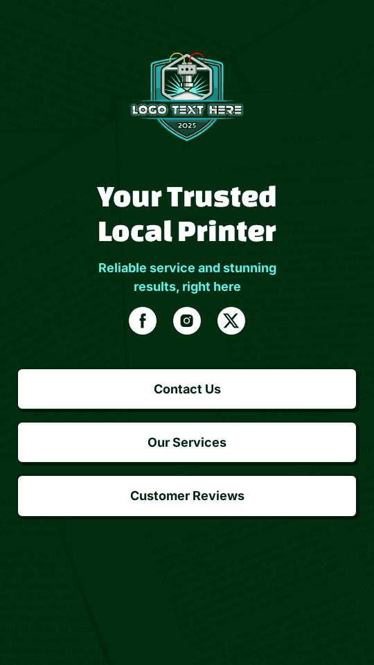 Office Printing Agency Link in Bio Preview